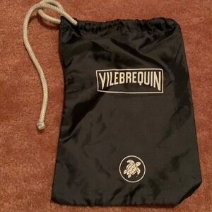 Vilebrequin Dust Bag with drawstring ties, logo and turtle image on front